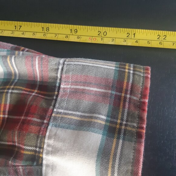 Viyella SZ M Men's Plaid Button Up Shirt, 80% Cotton/20% Wool - Picture 12 of 16